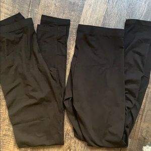 2 pair black leggings